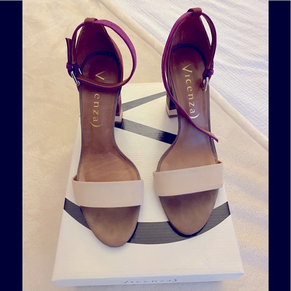 Vicenza Italian Block Heels Sandals - Picture 2 of 6